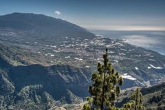 La Palma - Blick vom Aussichtspunkt Las Cabezadas nach Süden