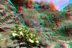 La Palma Kanaren Spanien - Anaglyphe