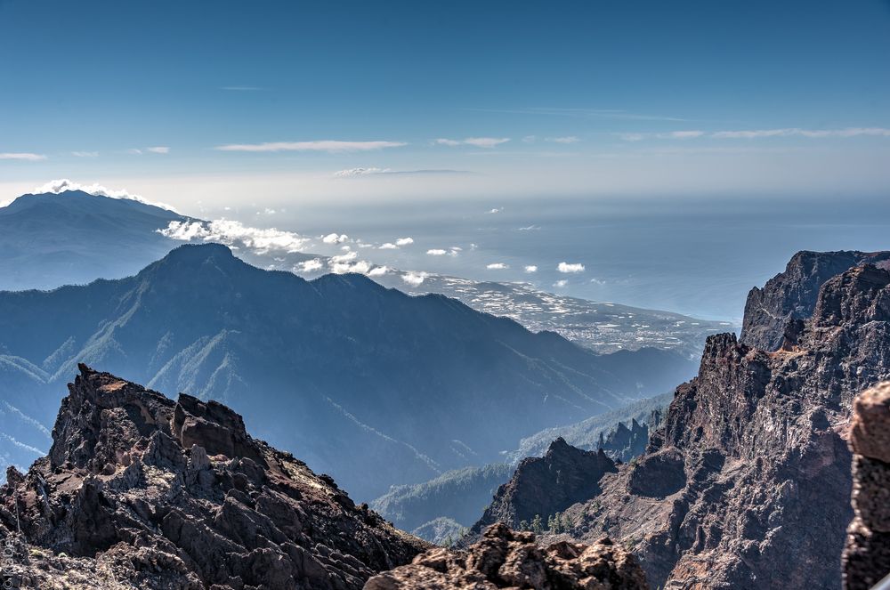 La Palma - Roque de los Muchachos - Blick nach Süden