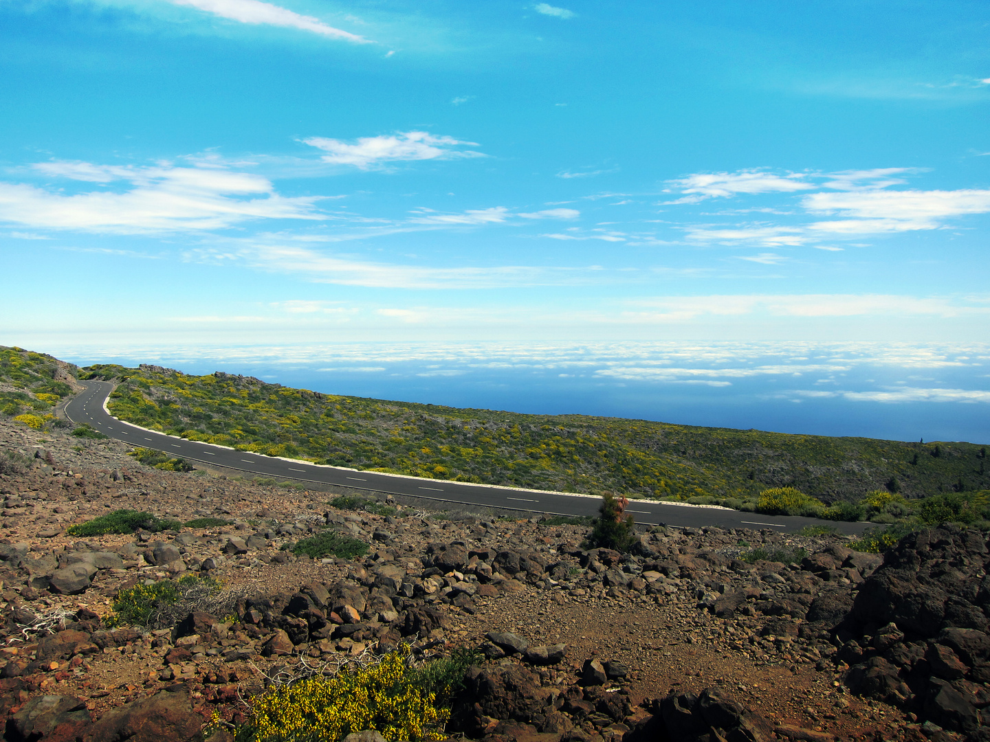 La Palma - Straße zum Roque de la Muchachos