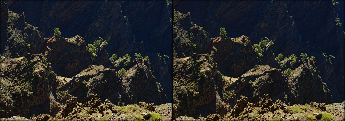 La Palma Taburiente Talblick (3D-X-View Cha)