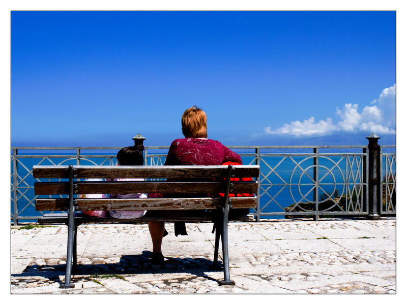 La panchina e il mare