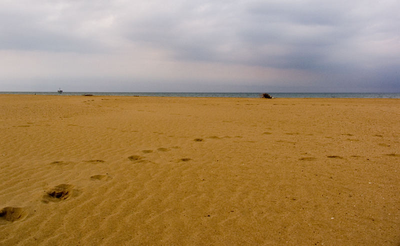 la parte opposta del tramonto