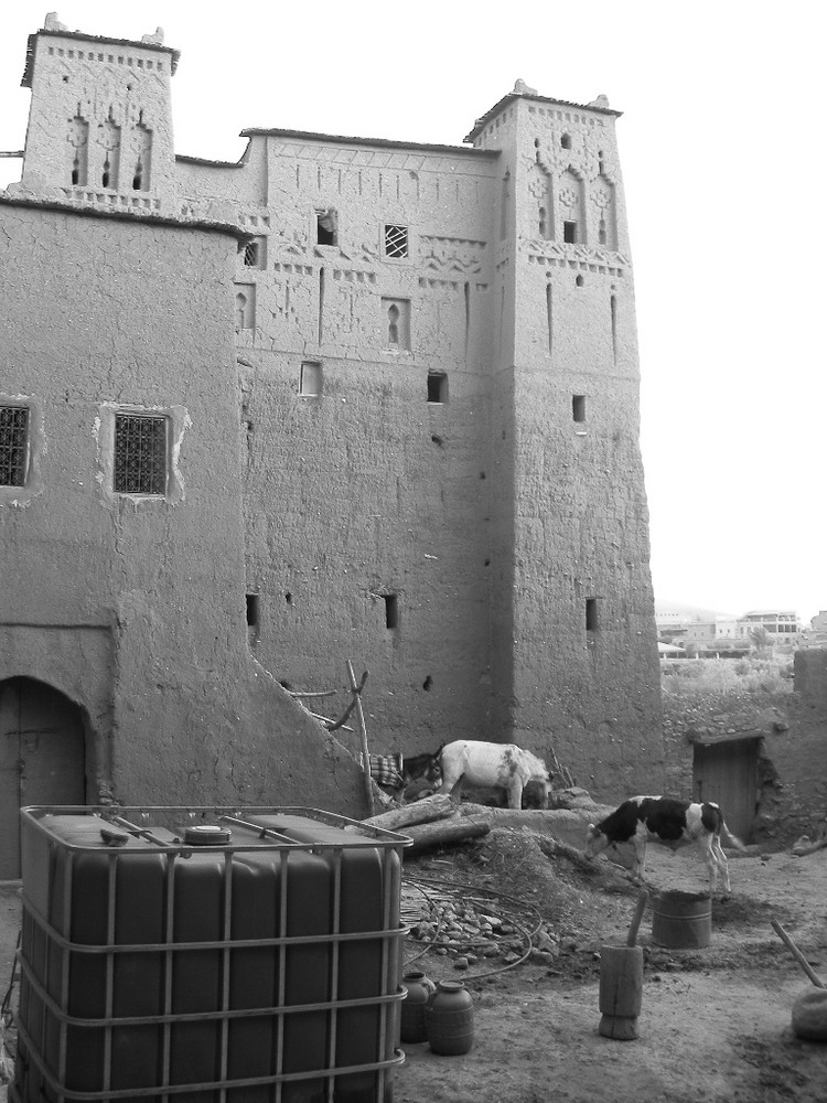 La parte trasera del castillo