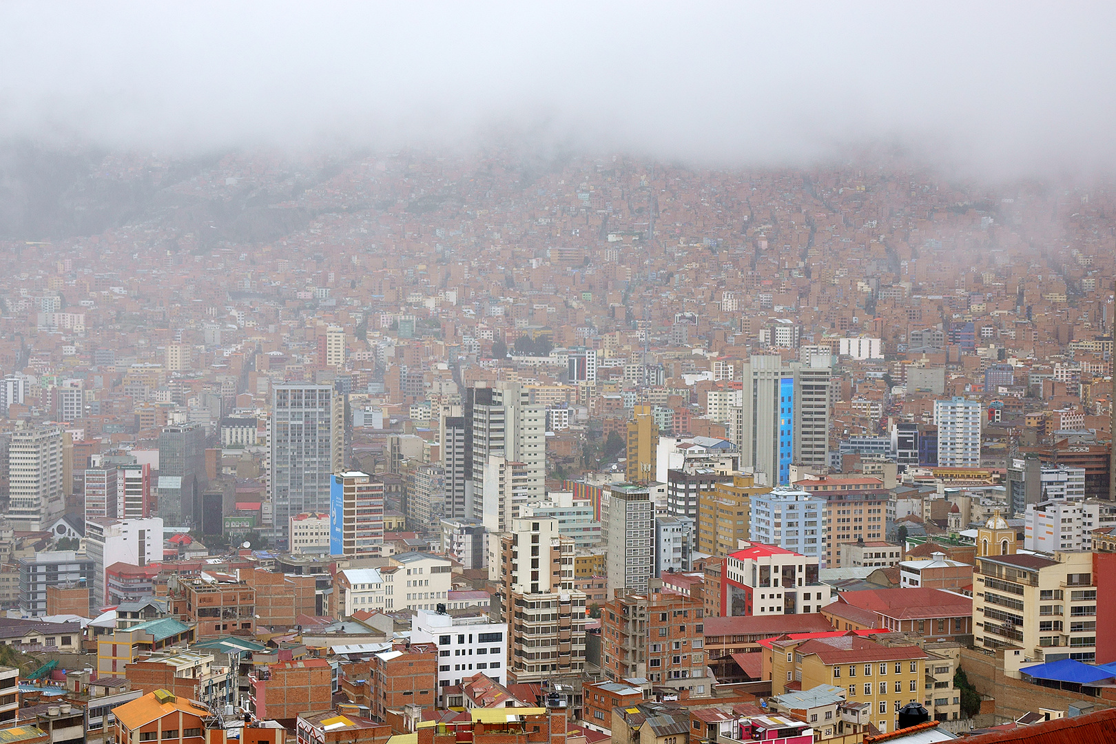 La Paz bei Regen