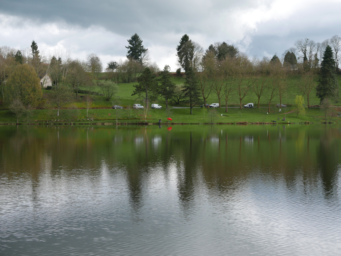 la pêche ( souvenir du lac d'Arfeuille) 