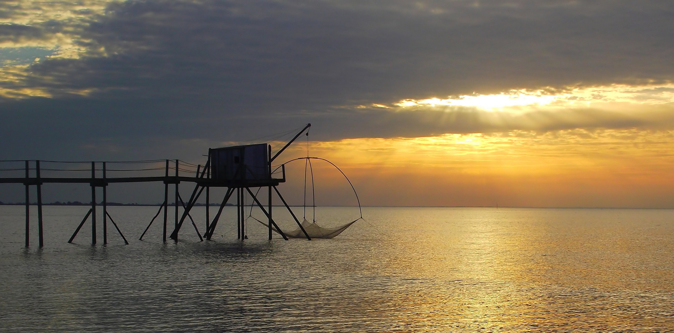 La pêcherie le soir