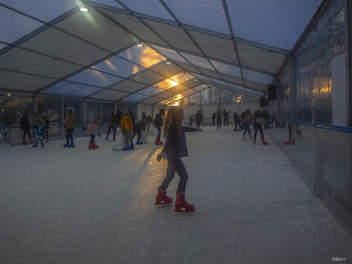 La pequeña patinadora