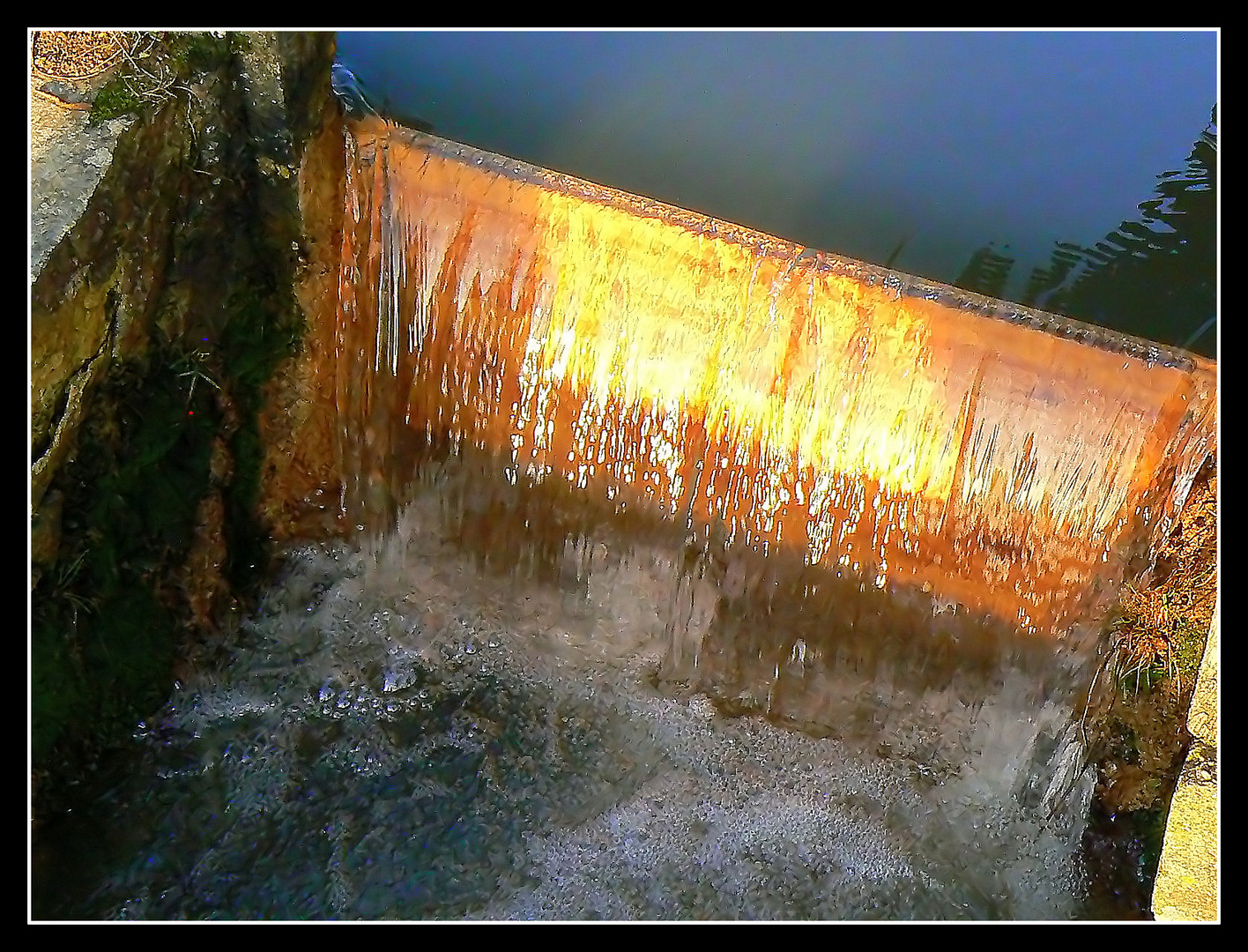 La petite chute illuminée 