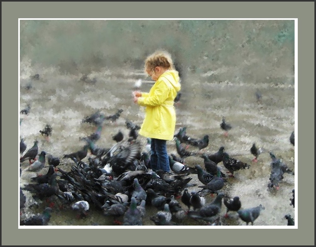 La petite fille aux pigeons