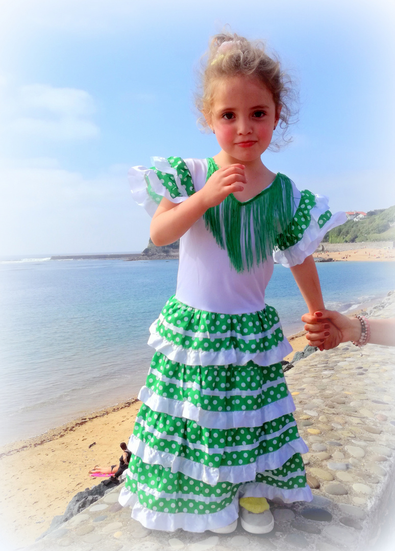 La petite fille en vert ...