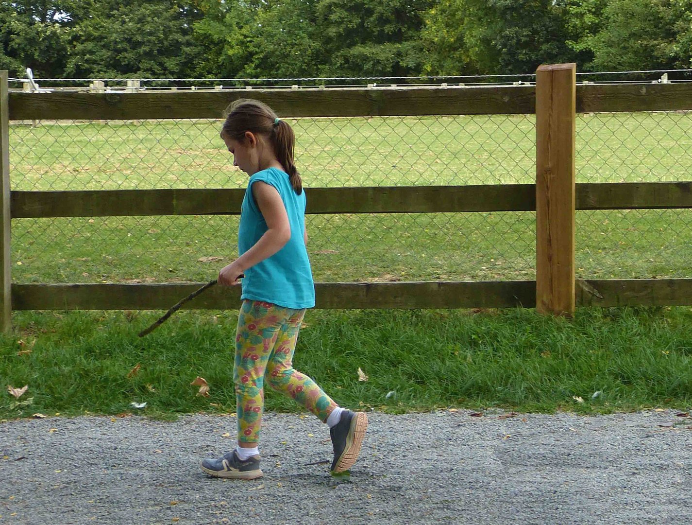 la petite fille qui s'en va toute seule...