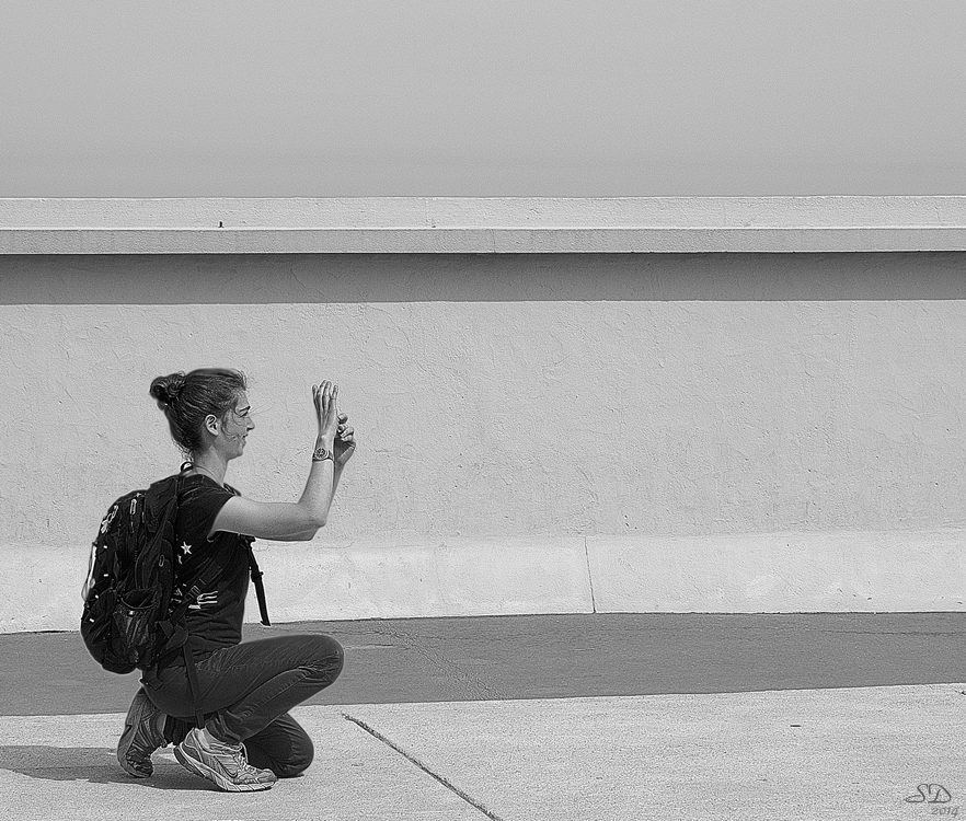 La photographe sur la Terrasse