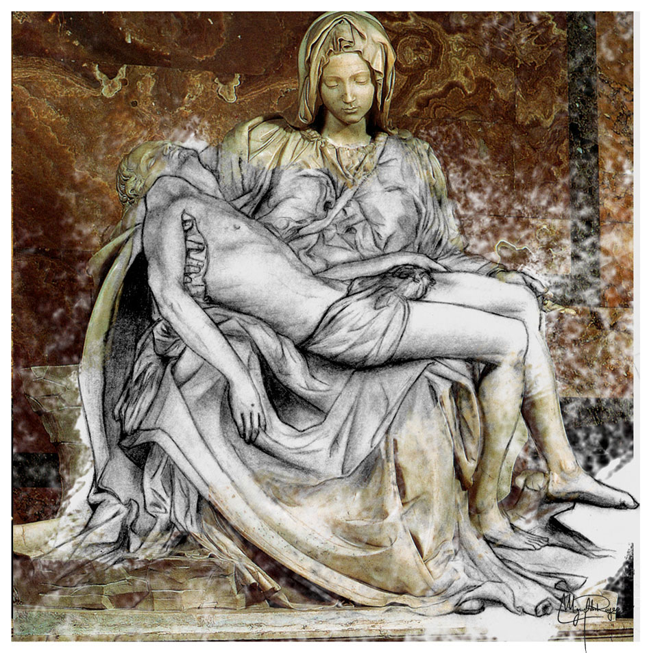 La Pieta 1/2 Zeichnung