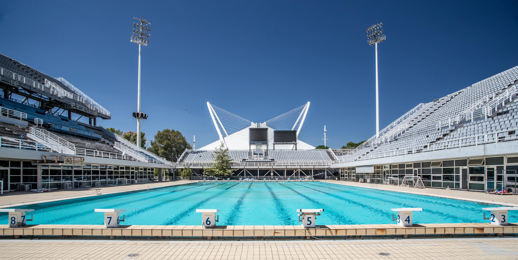 La piscine du Stade olympique d'Athènes 2004