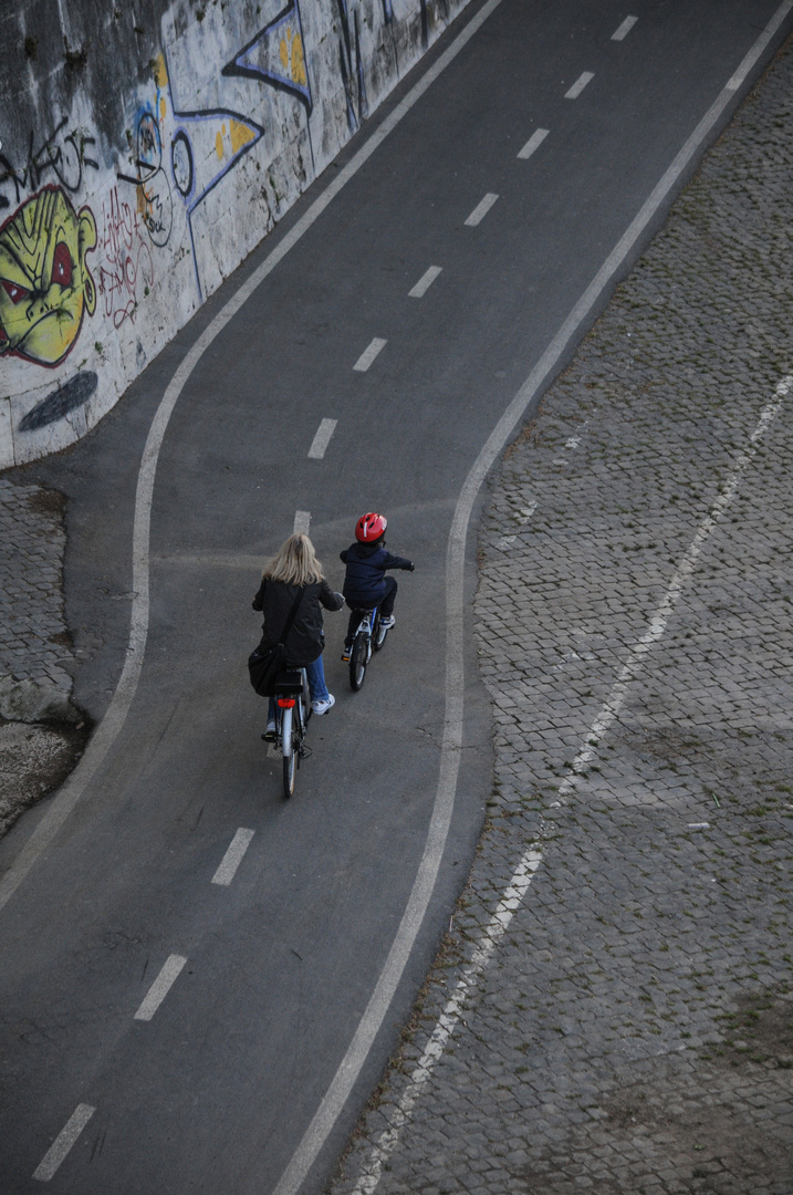 La pista ciclabile