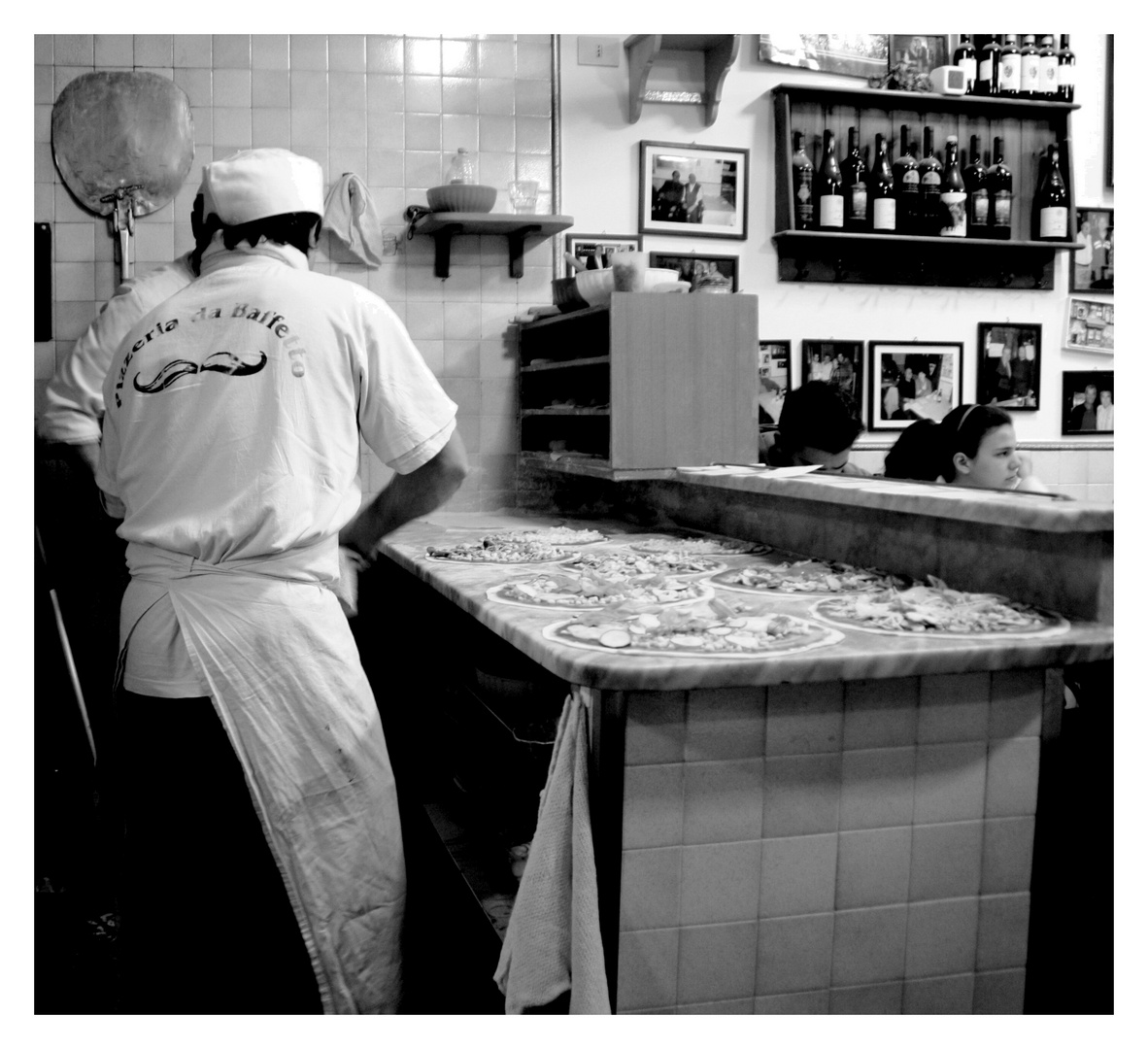 La pizzeria Da Baffetto à ROMA