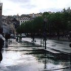 La place Bellecour après la pluie