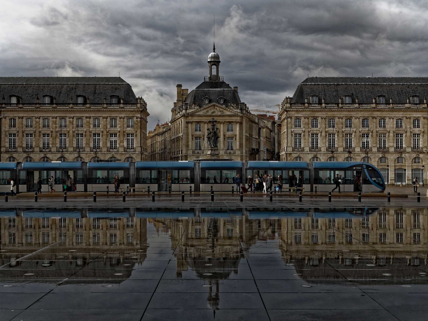 La Place de la Bourse à Bordeaux.