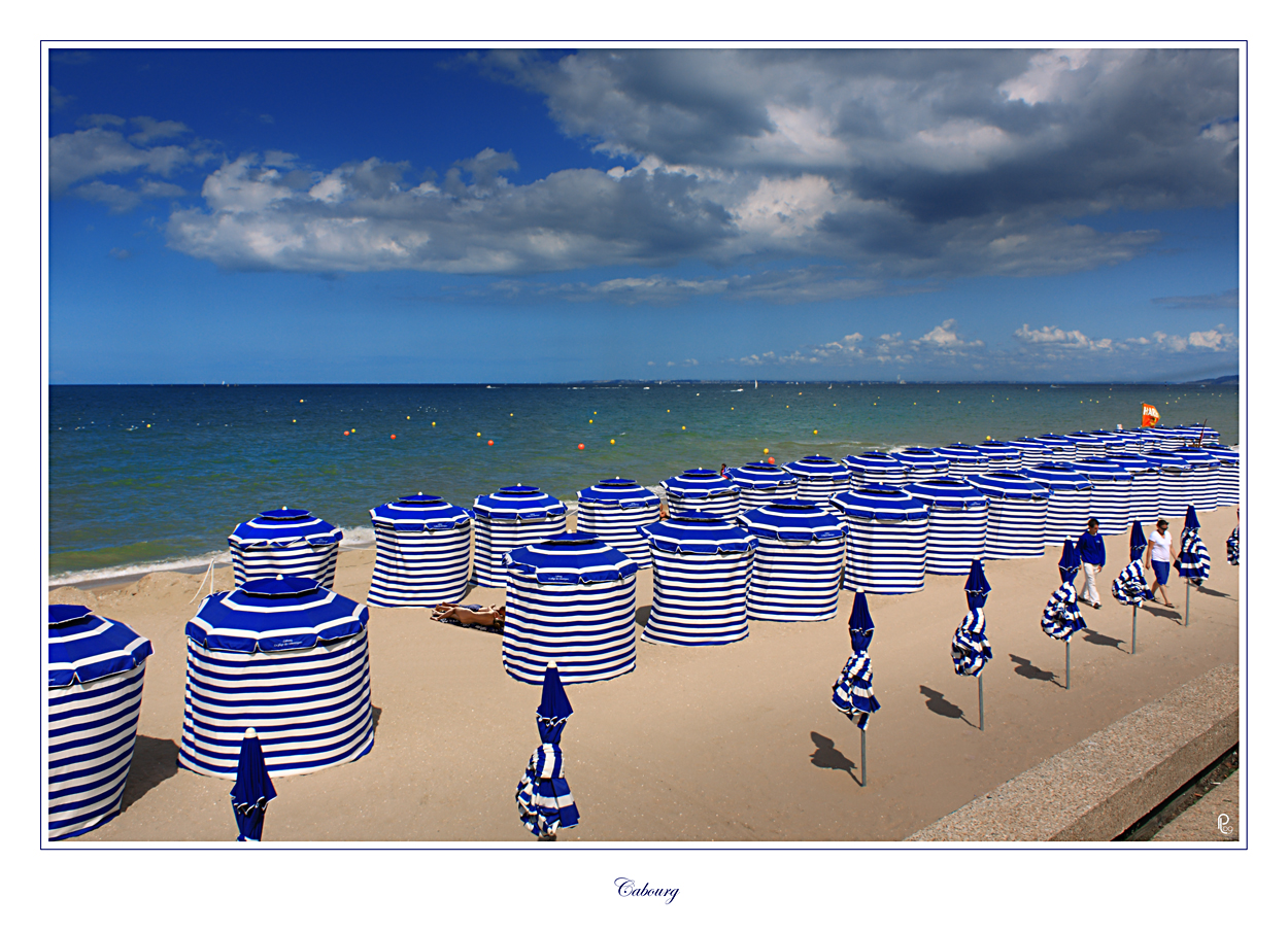 la plage à Cabourg