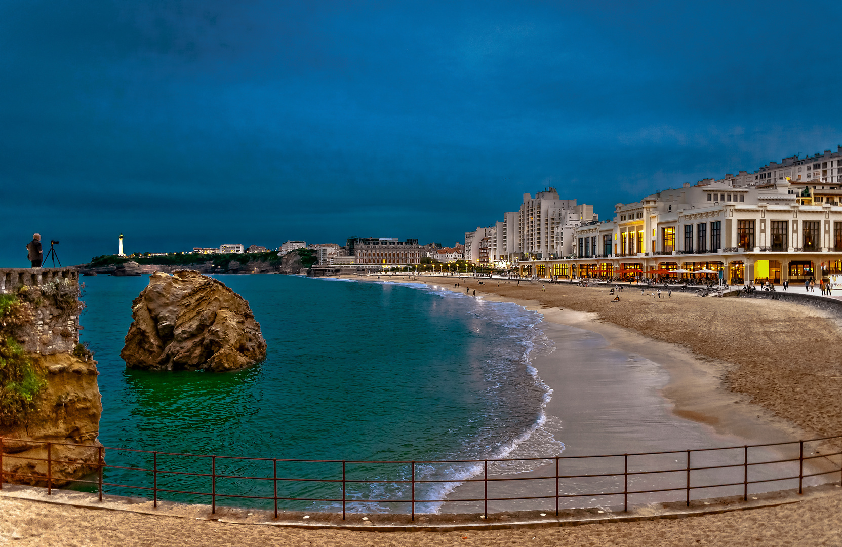 La plage de Biarritz