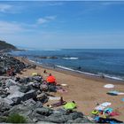 La plage de Bidart en été