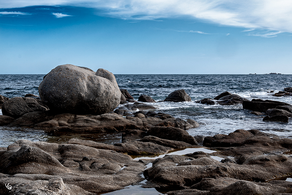 La plage de Calella en hiver