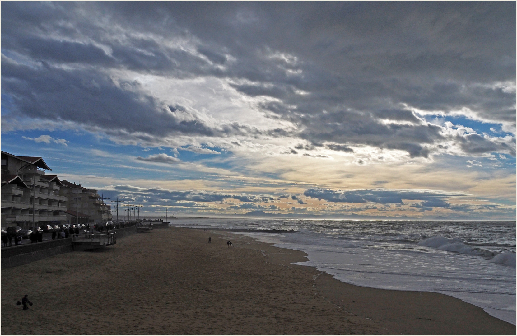 La plage de Capbreton en hiver