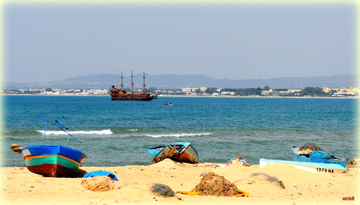 La plage de Hammamet Nord