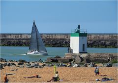 La plage de la Barre et l’estuaire de l’Adour