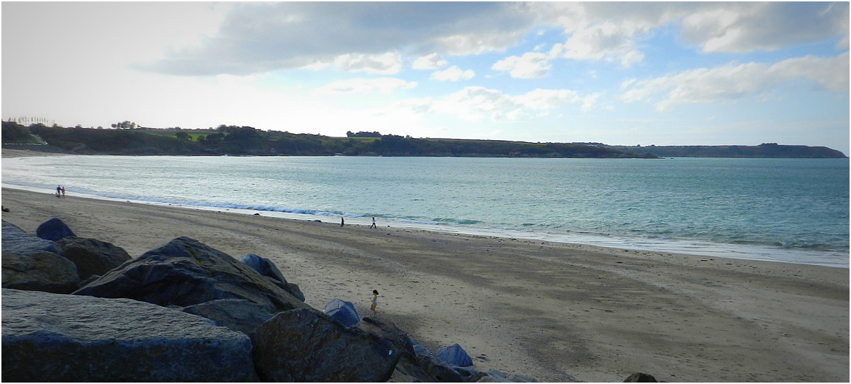 la plage de l'anse Du Guesclin