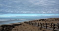 La plage de Messanges en repos hivernal