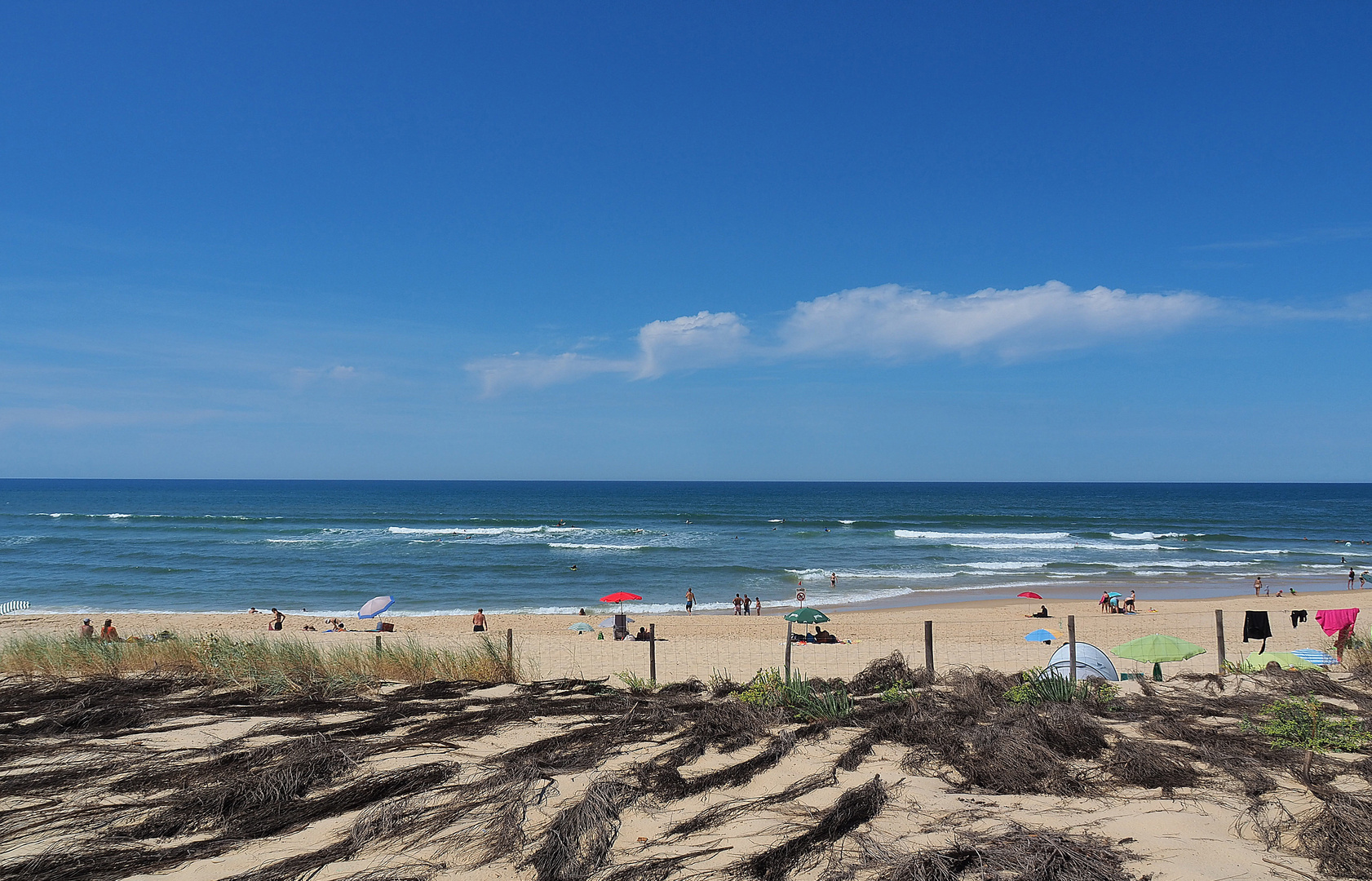 La plage de Mimizan Lespecier