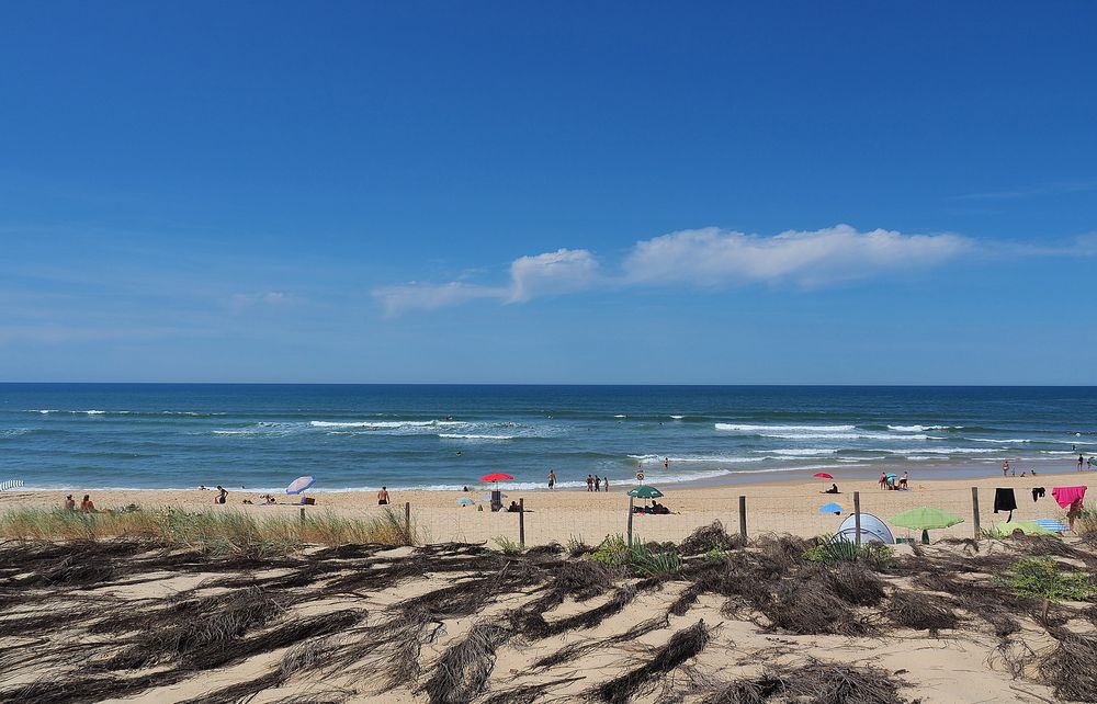 La plage de Mimizan Lespecier