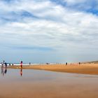 La plage de Mimizan Lespecier à marée basse