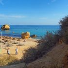 La plage de Sao Rafael à Albufeira
