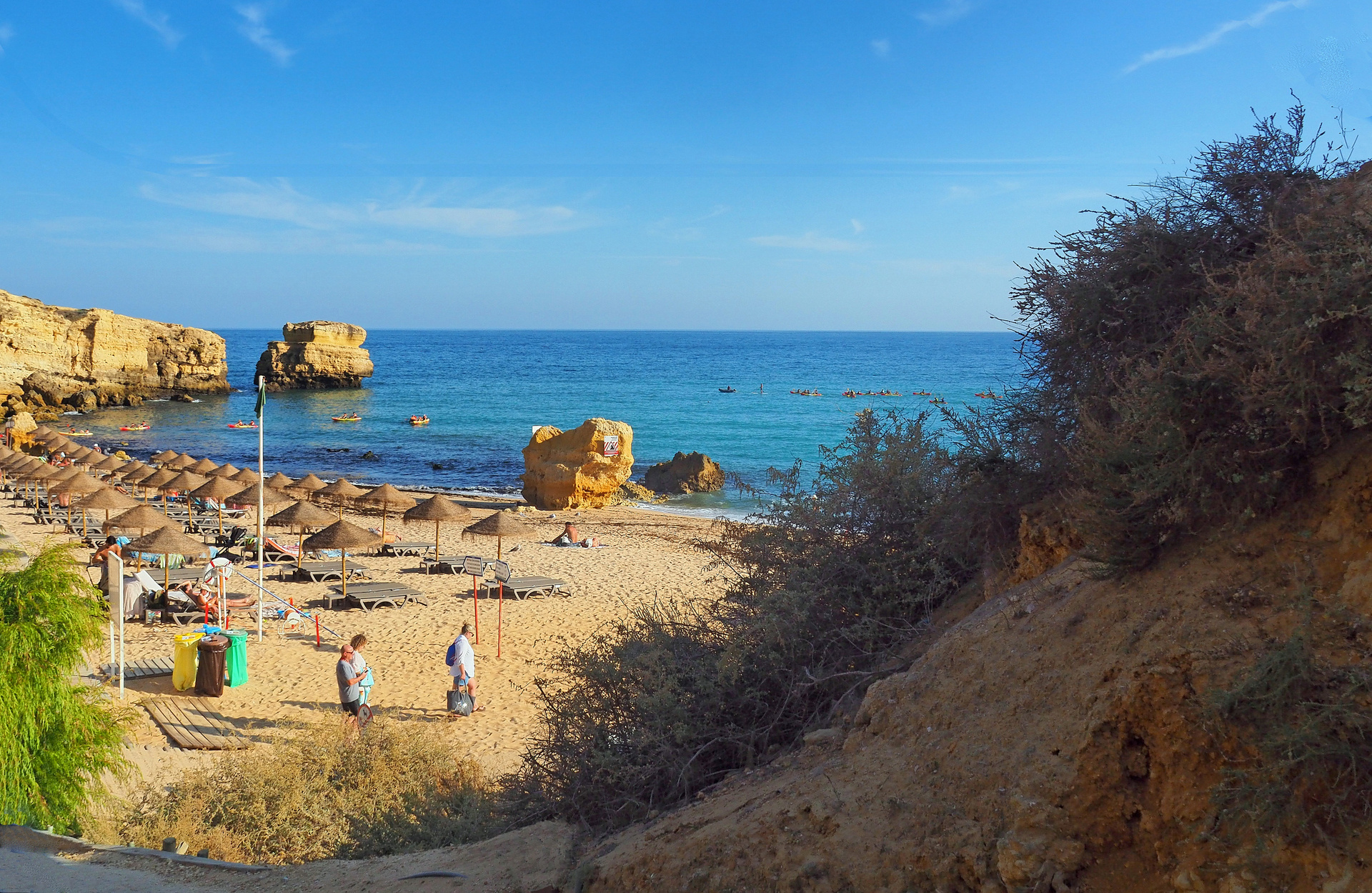 La plage de Sao Rafael à Albufeira