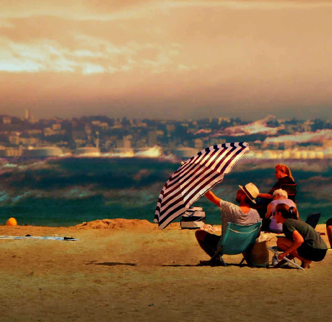 La plage de Trouville sur Mer