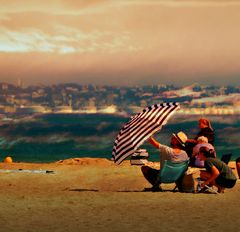 La plage de Trouville sur Mer