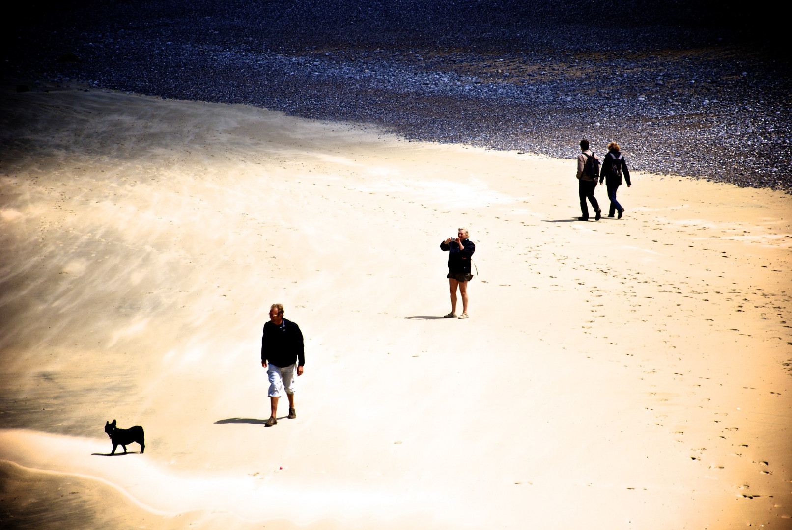 La plage d'Etretat