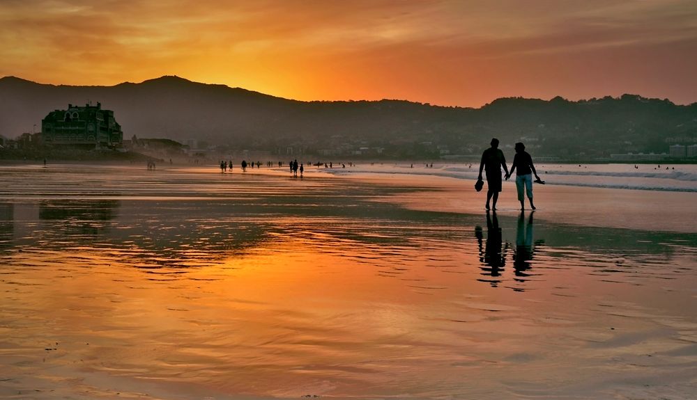 La plage d'Hendaye