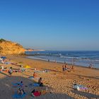 La plage d’Olhos de Agua en fin d’après-midi