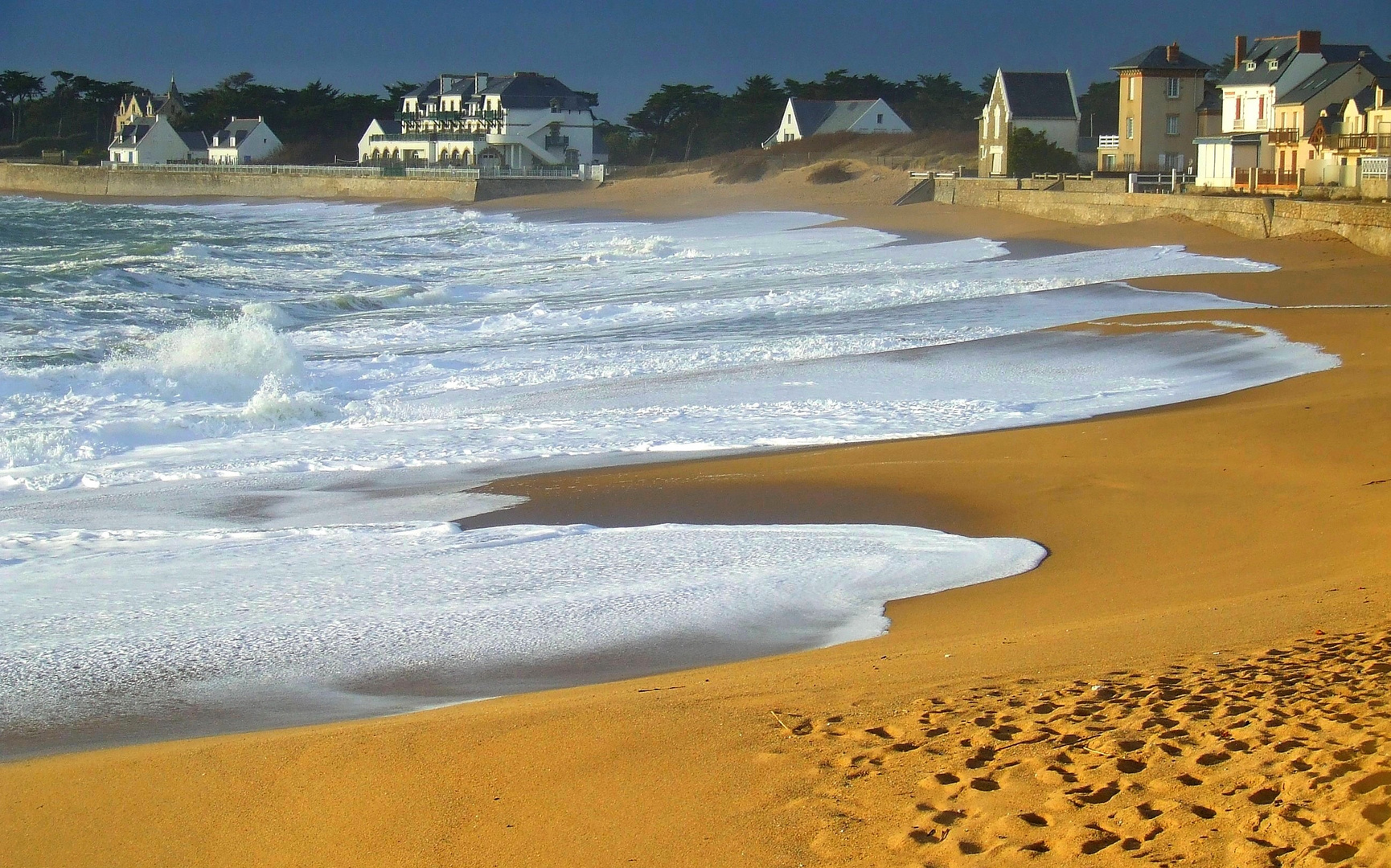 La plage en hiver