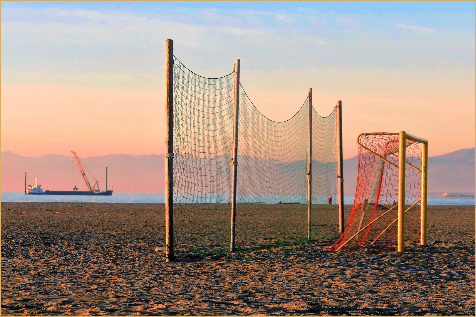 la plage l hiver ....à viareggio 