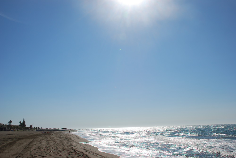 la playa en septiembre