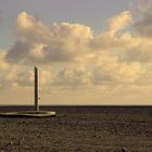 La playa estaba desierta...