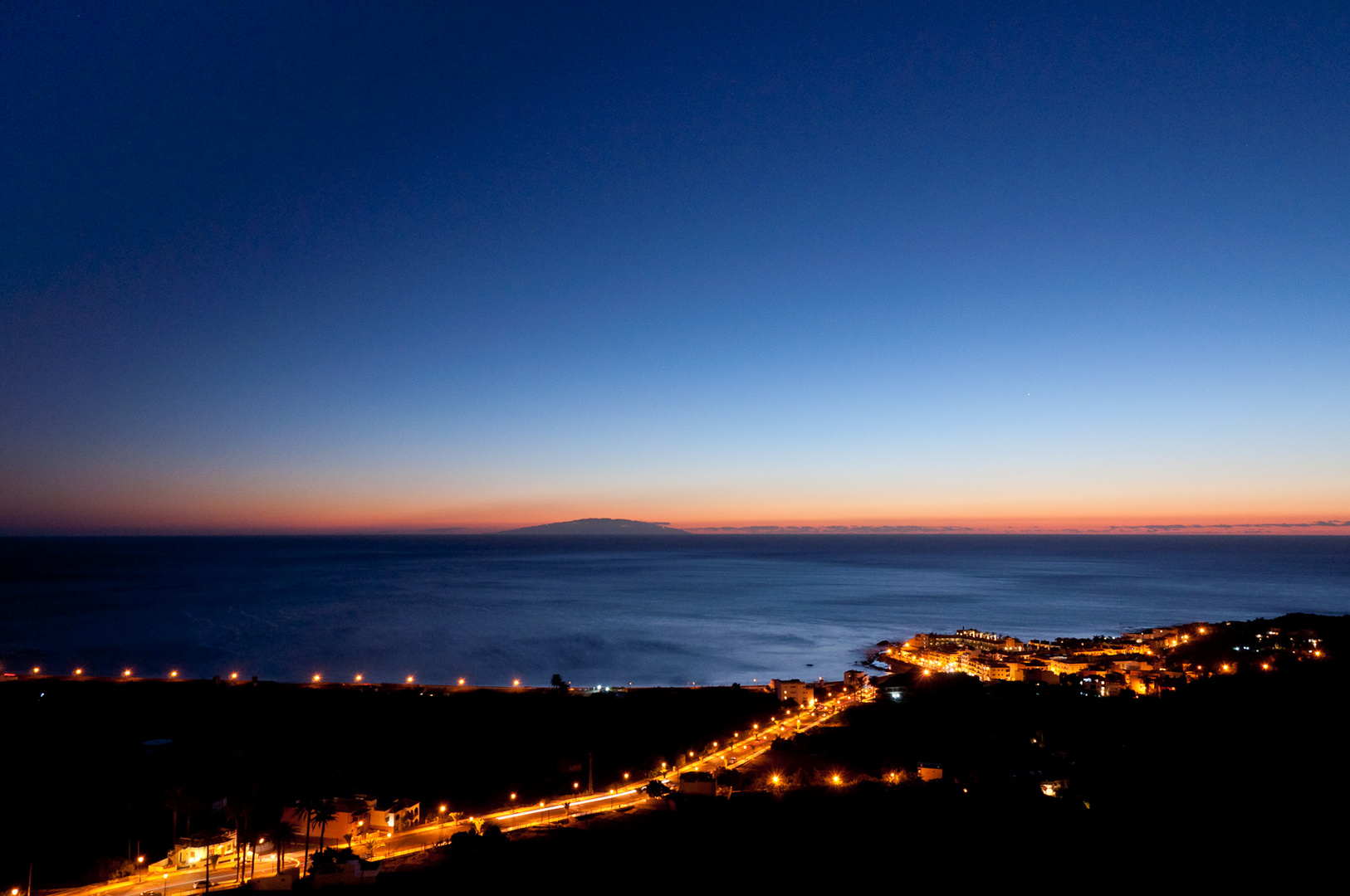 La Playa und El Hierro in der Abenddämmerung