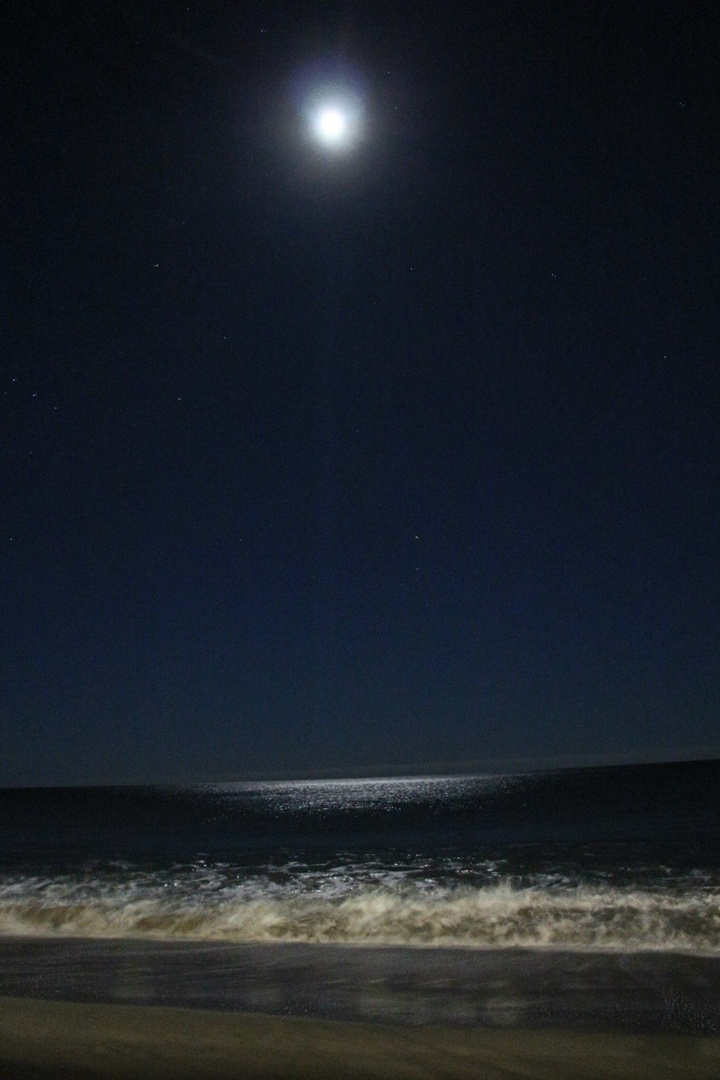 La playa y la luna.