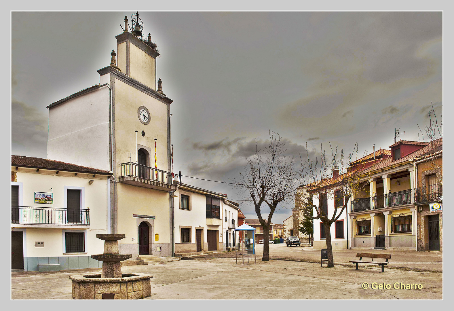 La plaza del pueblo