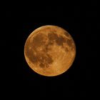 La pleine Lune le 6 juillet 2009, vue depuis la côte Suisse du Lac Léman.